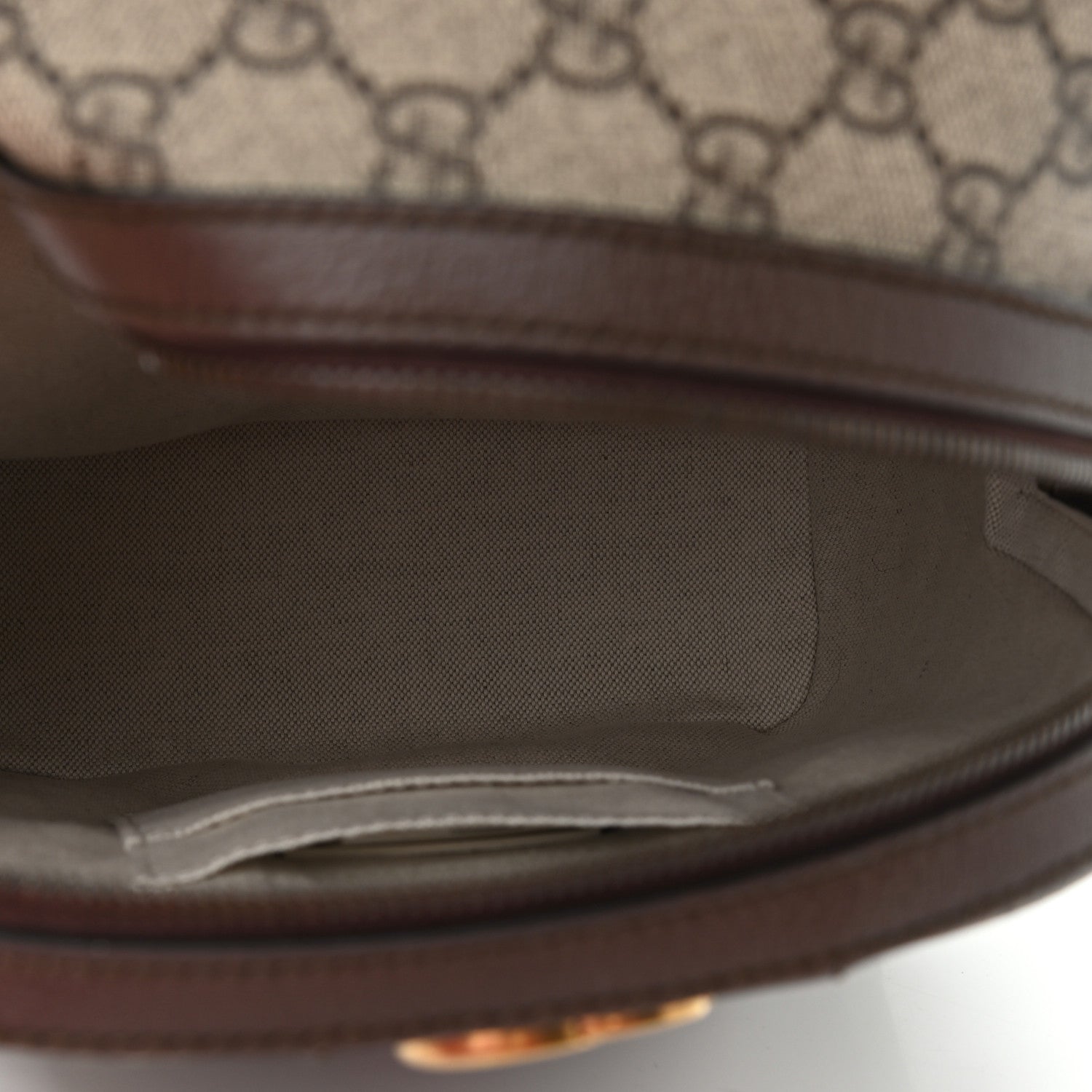 Gucci GG Supreme Monogram Calfskin Web Small Ophidia Day Backpack Beige Ebony New Acero 5 of 10