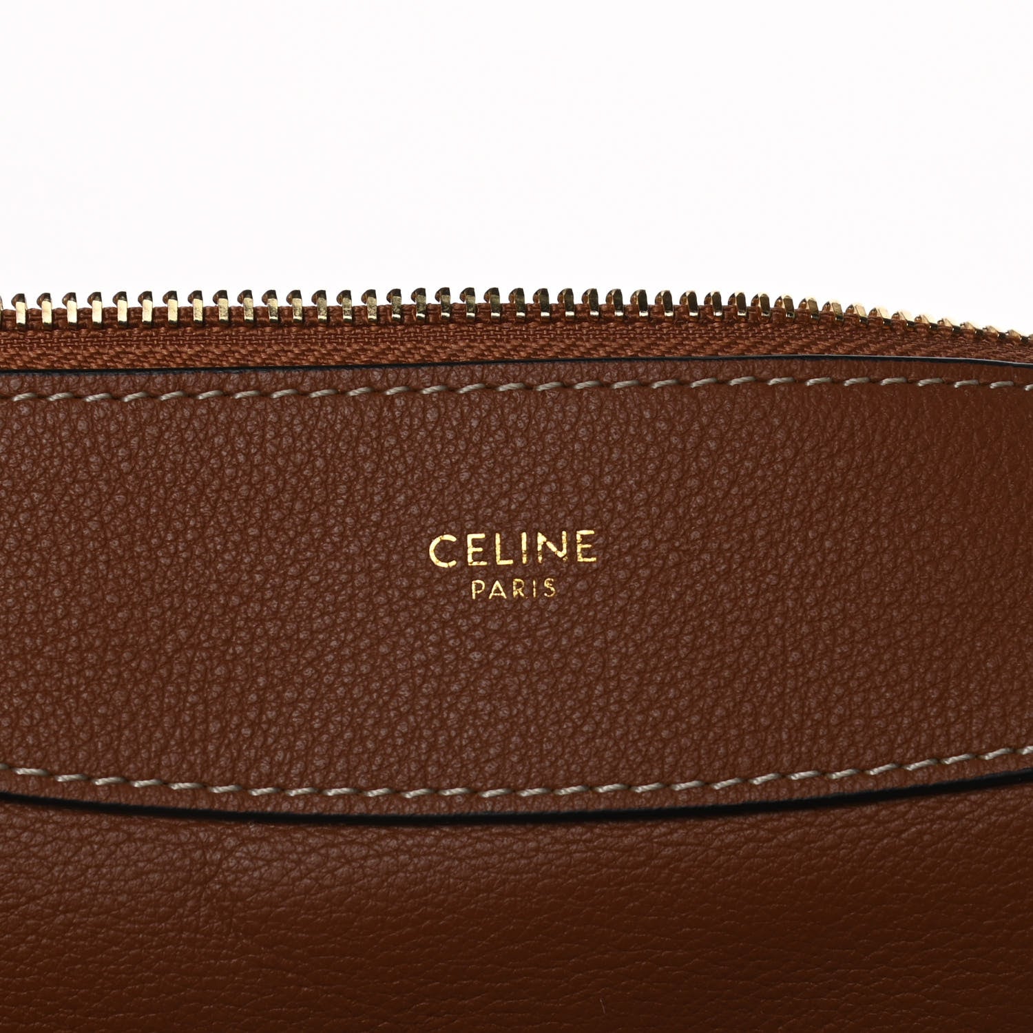 Celine Supple Calfskin Medium Romy Shoulder Bag Tan 4 of 13