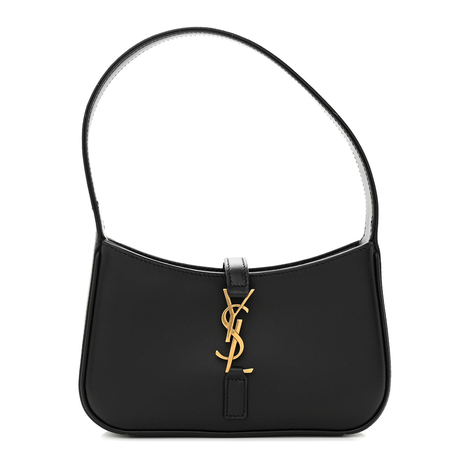 Saint Laurent Smooth Calfskin Le 5 A 7 Mini Hobo Black 1 of 12