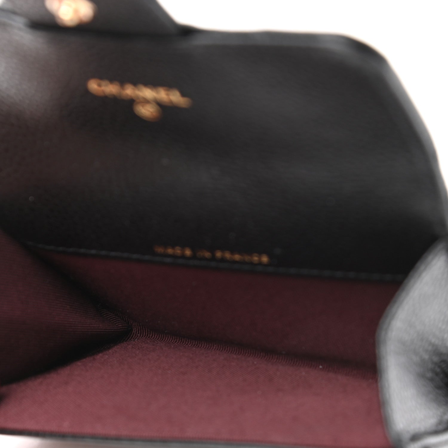 Chanel Caviar Quilted Flap Card Holder Wallet Black 4 of 7