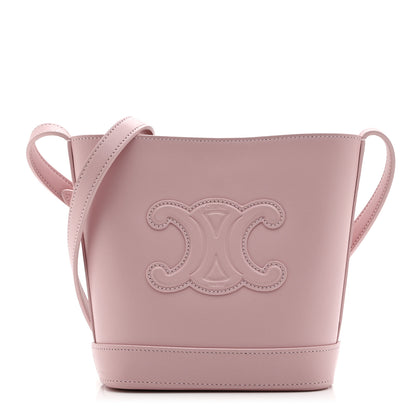 Celine Smooth Calfskin Mini Cuir Triomphe Bucket Bag Light Pink 1 of 9
