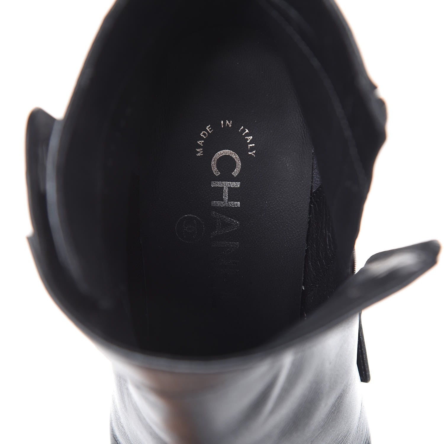 Chanel Goatskin CC Turnlock Ankle Boots 39.5 Black 6 of 13