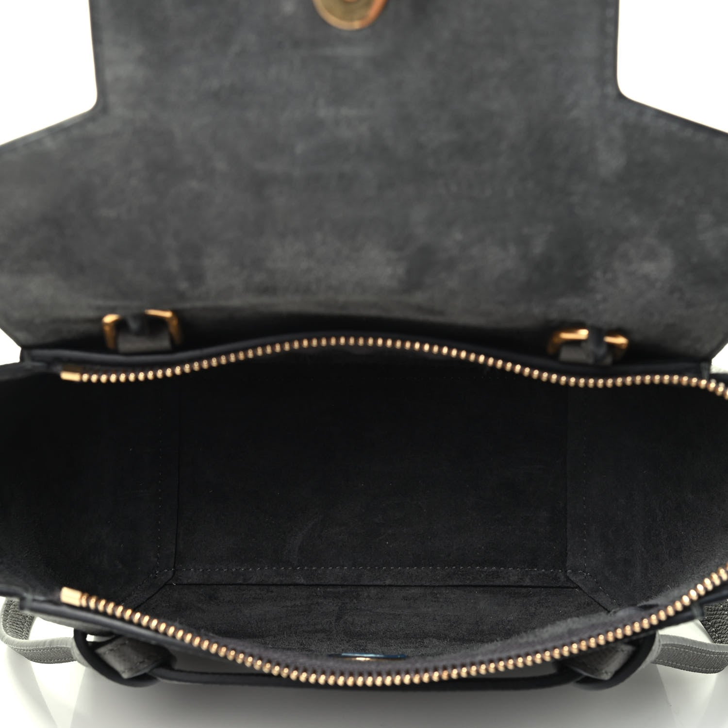 Celine Grained Calfskin Nano Belt Bag Grey 4 of 4