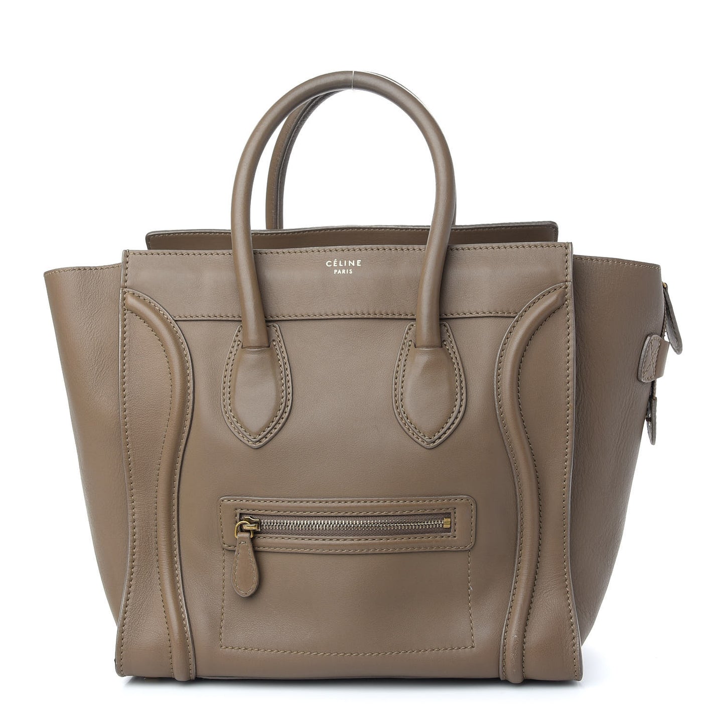 Smooth Calfskin Mini Luggage Camel