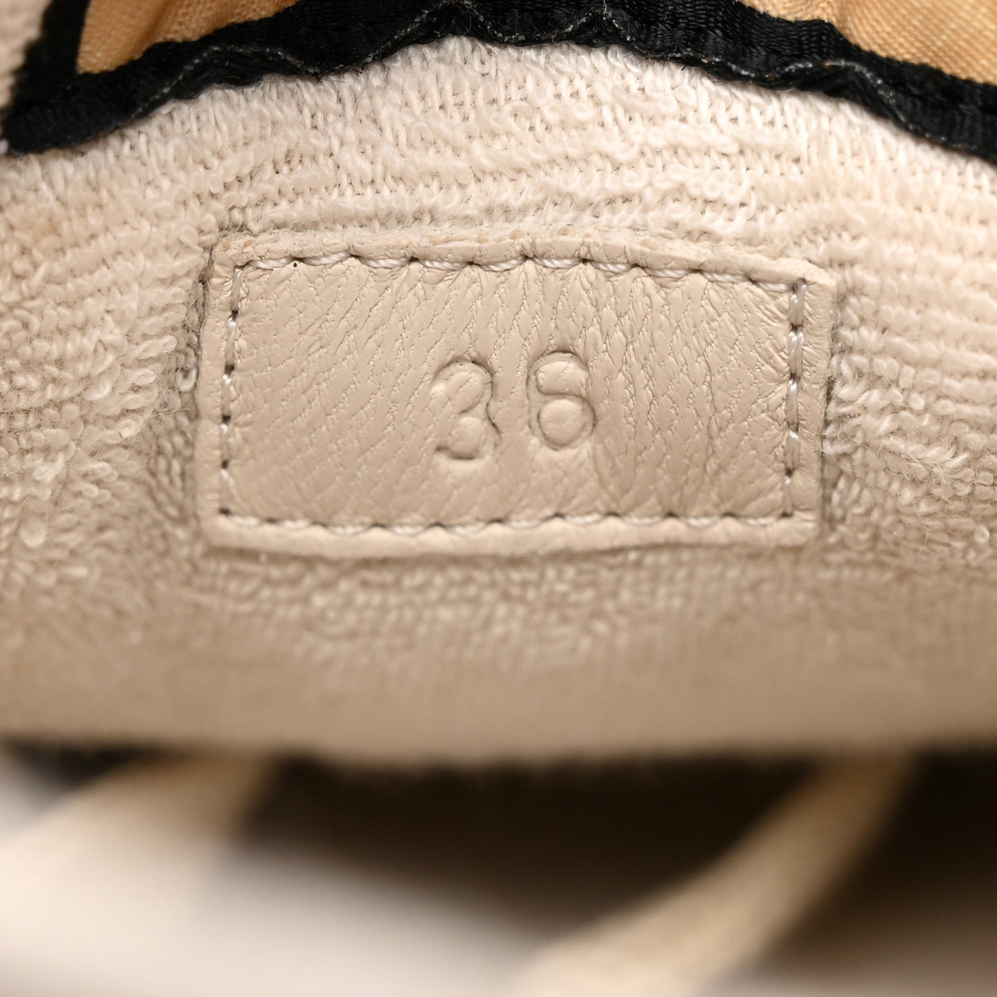Calfskin GG Supreme Crystals Web Screener Sneakers 36 Beige Ebony Wild Rose