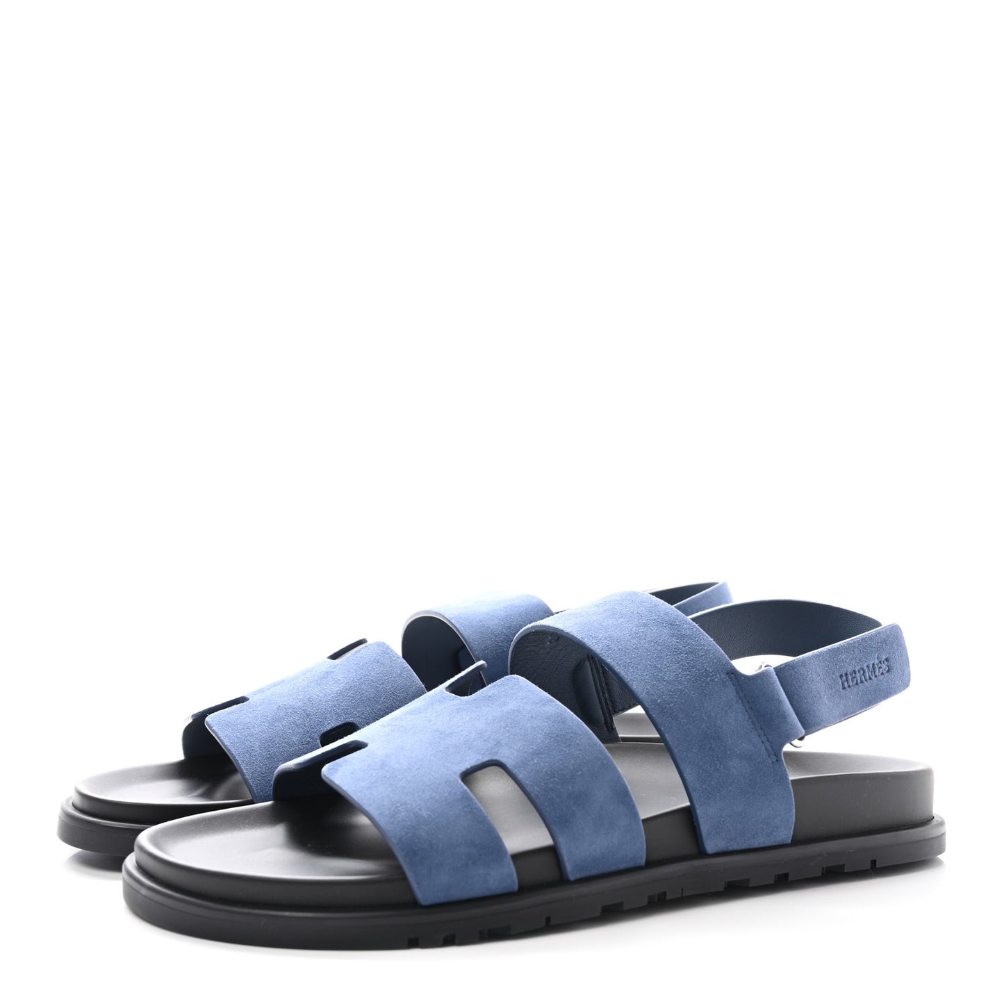Suede Goatskin Mens Genius Sandals 43 Bleu Celeste