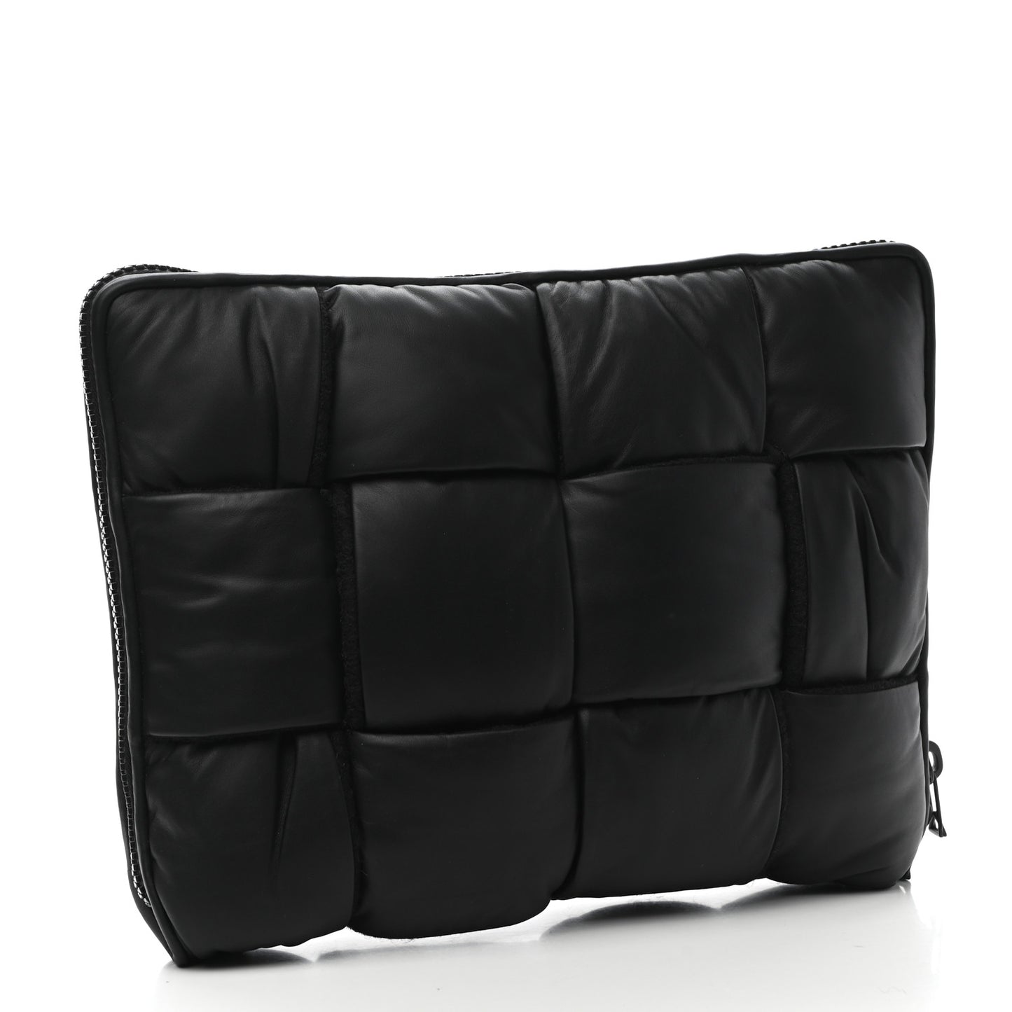 Calfskin Maxi Intrecciato Puffy Laptop Pouch Camping