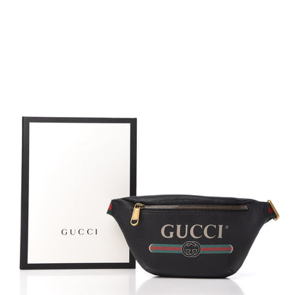 Gucci Grained Calfskin Small Logo Belt Bag Black 11 of 11