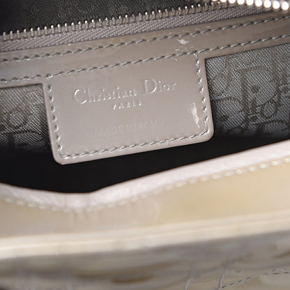 Christian Dior Patent Cannage Large Lady Dior Beige 6 of 21