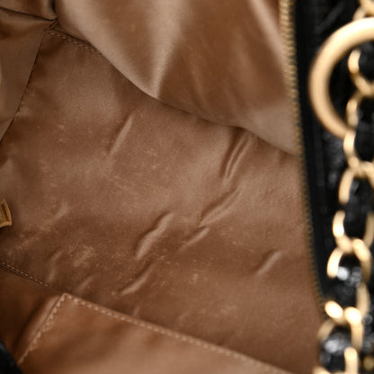 Chanel Patent Quilted CC Tote Black 9 of 12