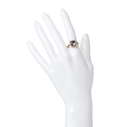 David Yurman 18K Rose Gold Morganite Diamond 9mm Chatelaine Ring 54 6.75 2 of 6