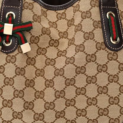 Gucci Monogram Medium Princy Tote Dark Brown 8 of 12