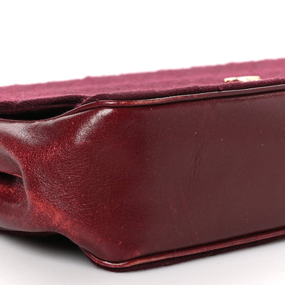 Chanel Lambskin Jersey Quilted Single Flap Burgundy 9 of 12
