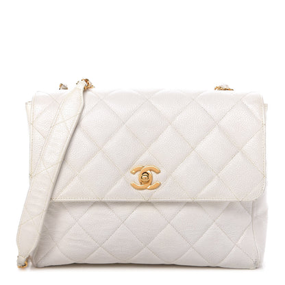 Chanel Caviar Quilted Small Flap White 1 of 15