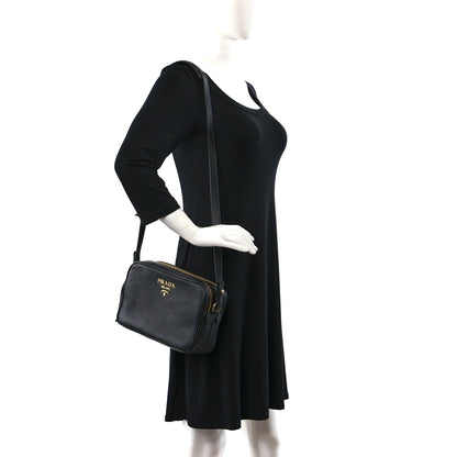 Prada Vitello Phenix Camera Bag Black 2 of 12