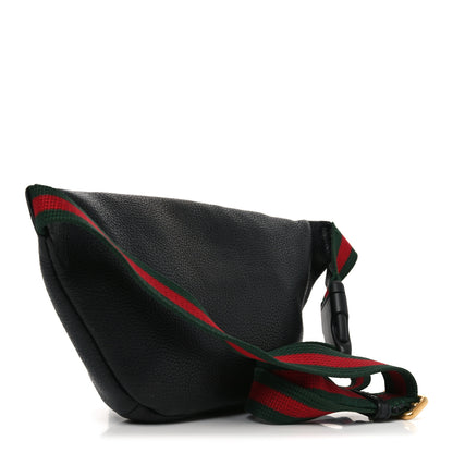 Gucci Grained Calfskin Small Logo Belt Bag Black 3 of 10