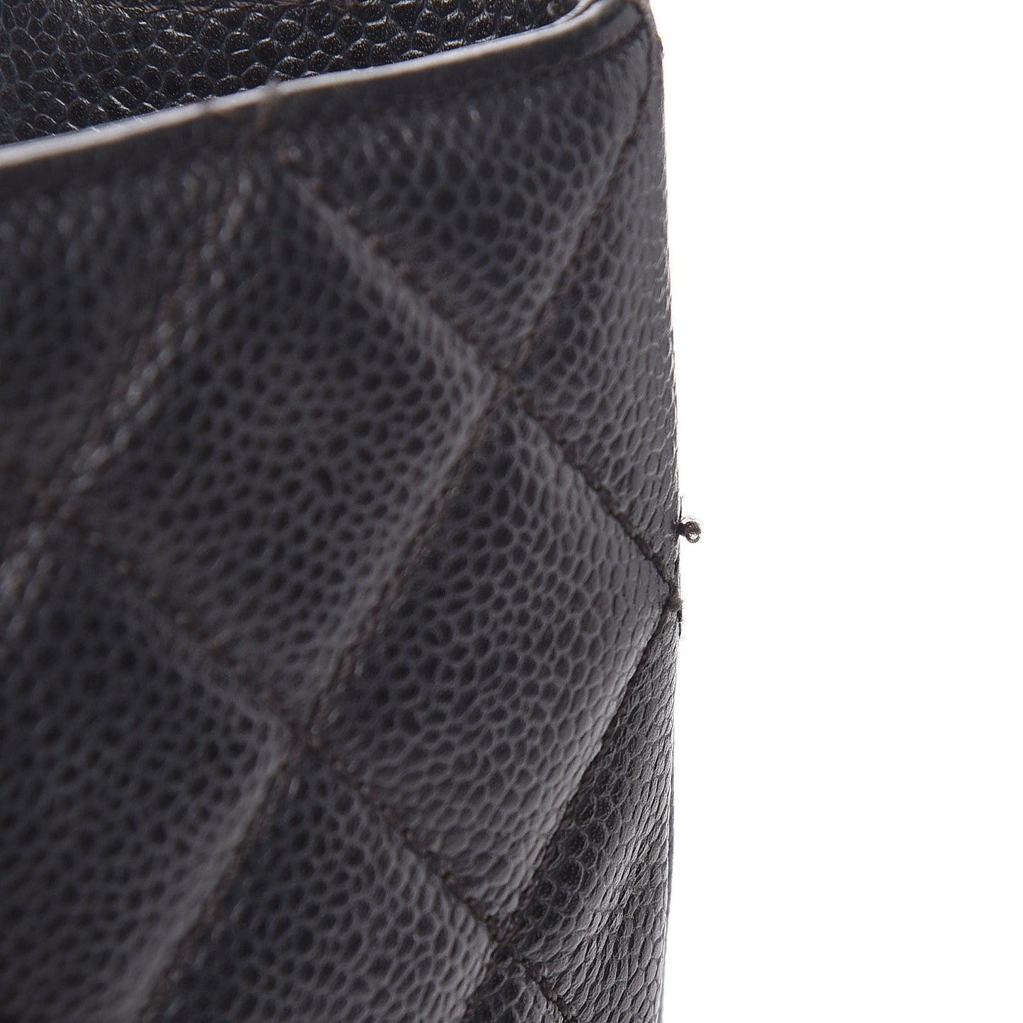 Caviar Quilted Grand Shopping Tote GST Black