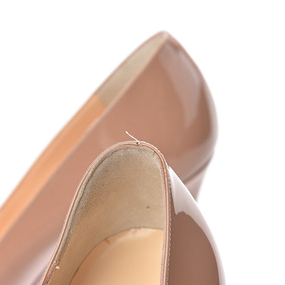 Christian Louboutin Patent Pigalle 100 Pumps 41 Nude 8 of 9