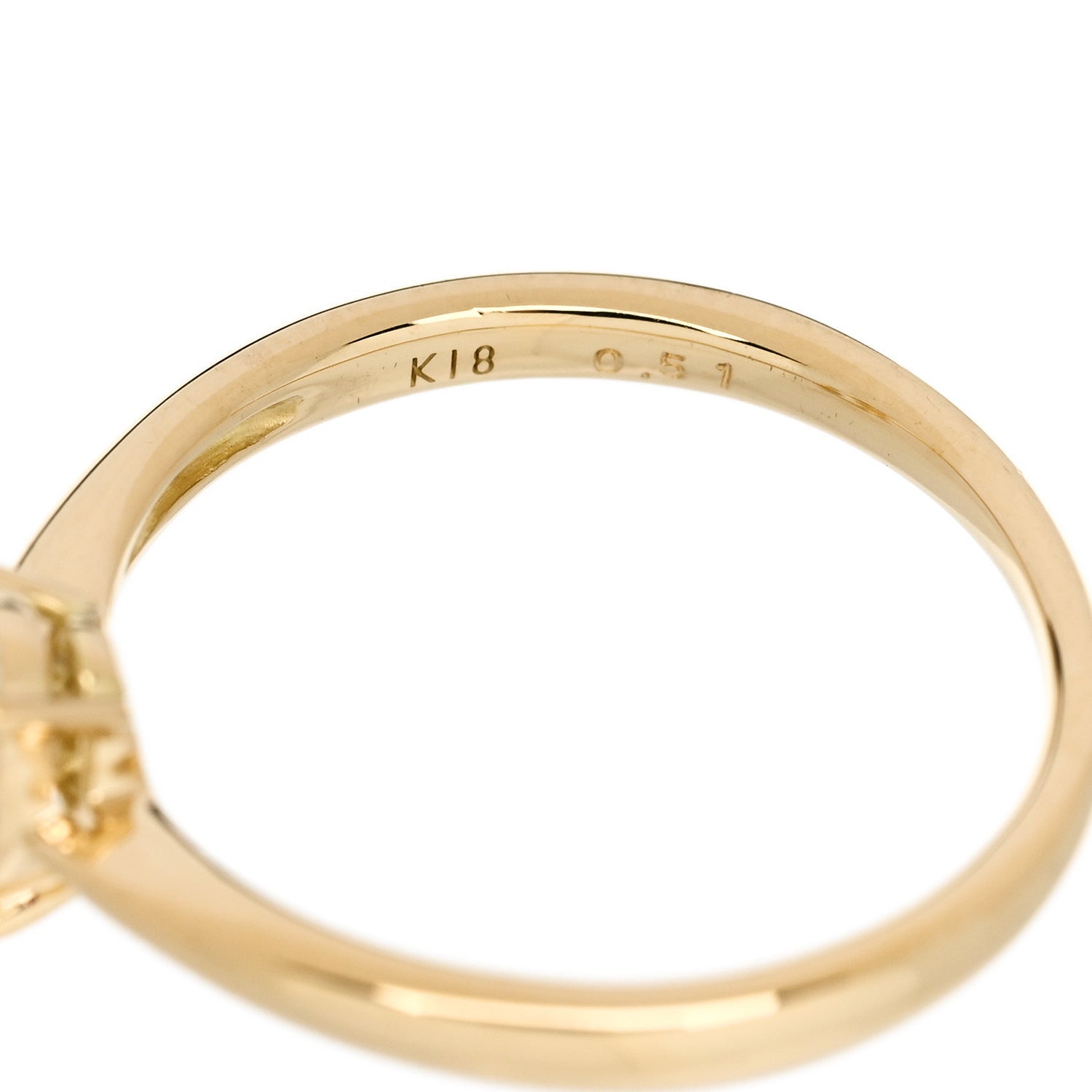 Parker & West by FASHIONPHILE 18K Yellow Gold Diamond .51ct Oval Cut Solitaire Engagement Ring  52 6 5 of 5