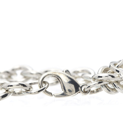 Tiffany Sterling Silver Heart Tag Charm Bracelet 5 of 6