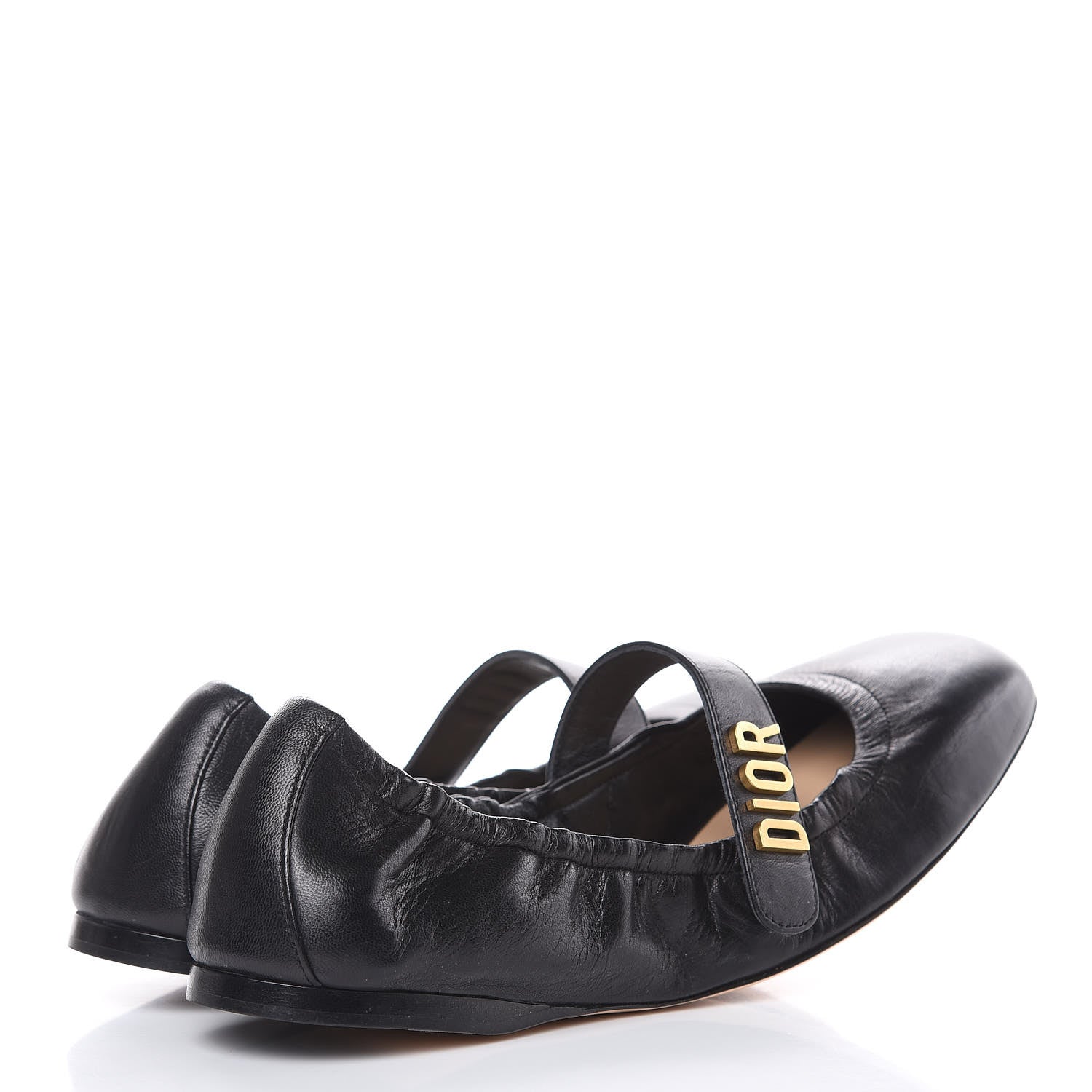 Christian Dior Lambskin Baby-D Ballet Flats 40 Black 4 of 11