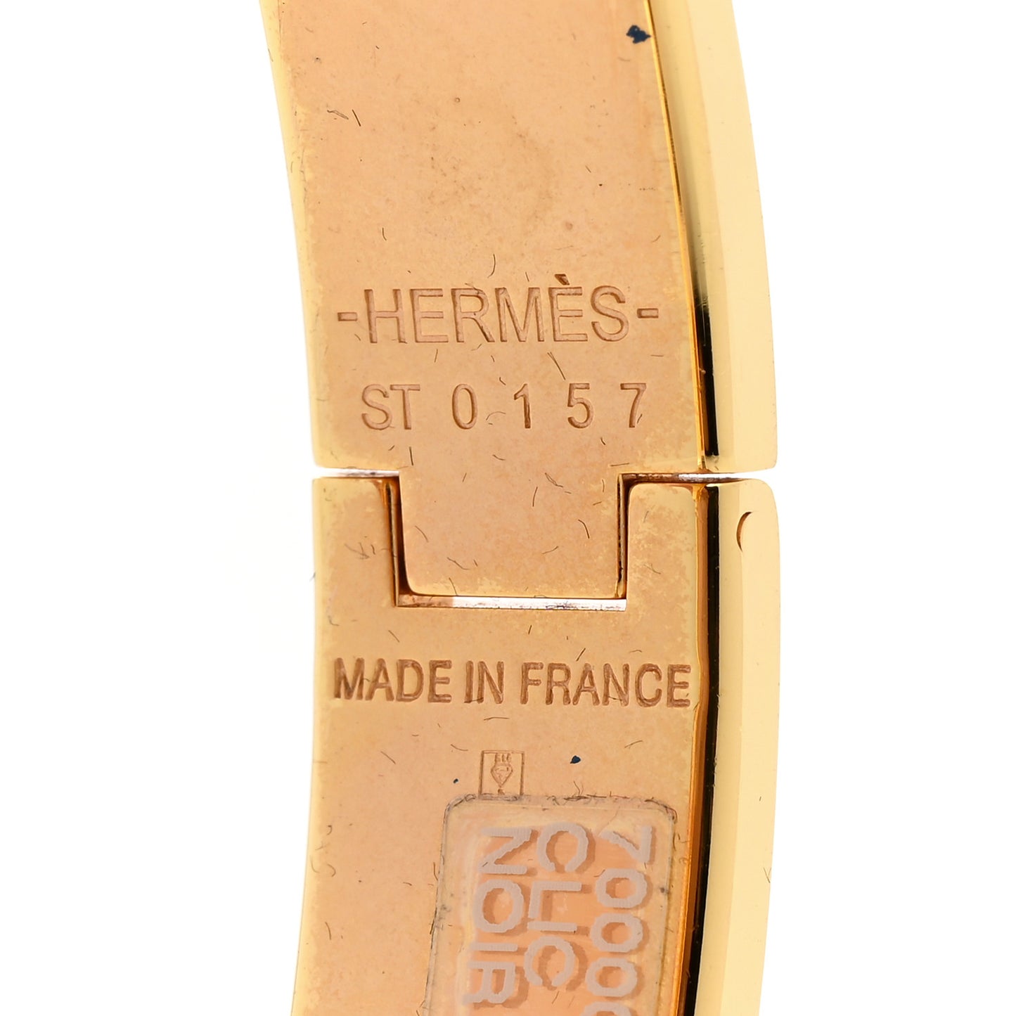 Enamel Narrow Clic Clac H Bracelet PM Black