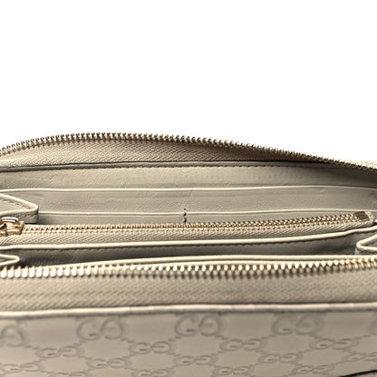 Gucci Guccissima Signature Microguccissima Bree Zip Around Wallet Off White 11 of 12