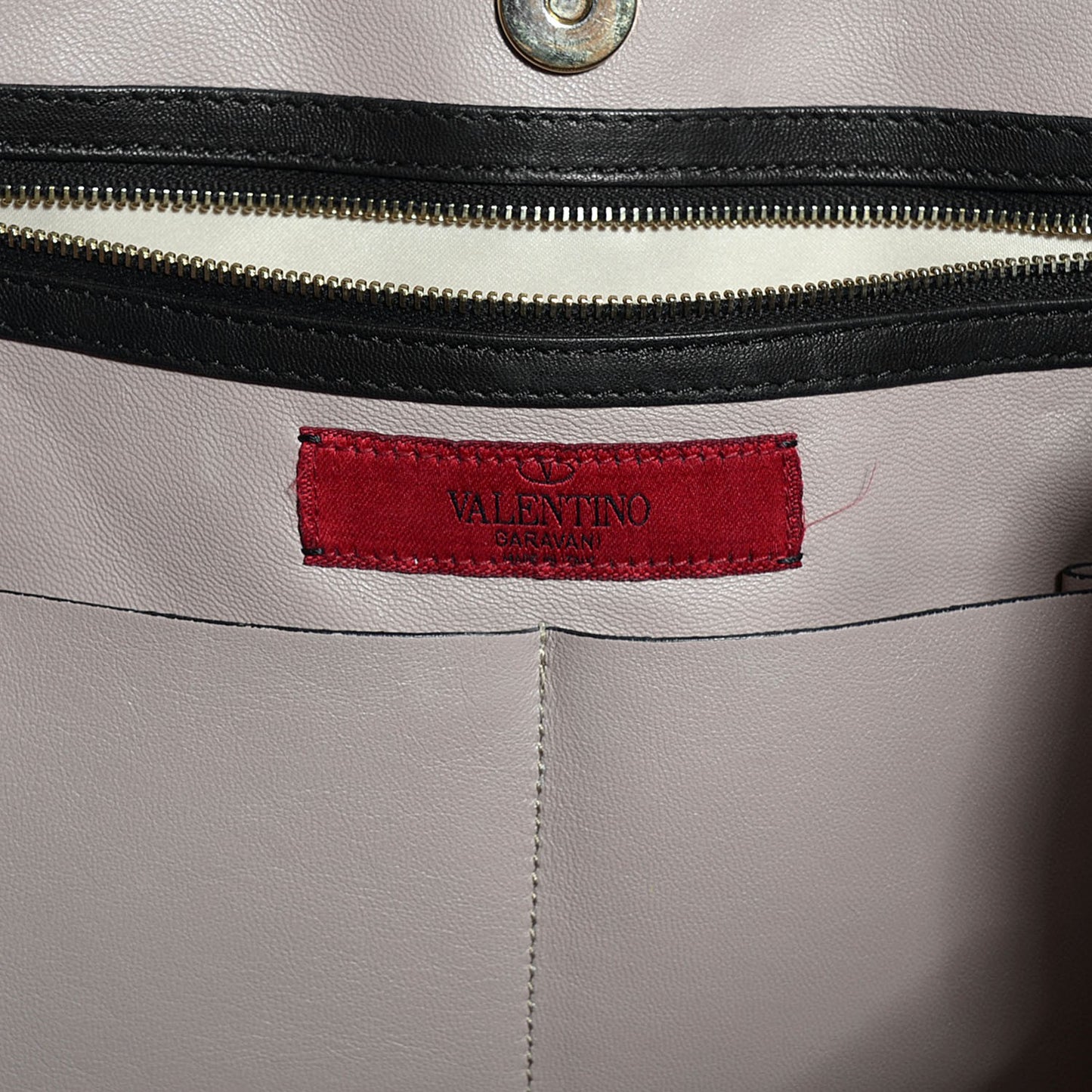 Nappa Large Rockstud Soft Tote Black