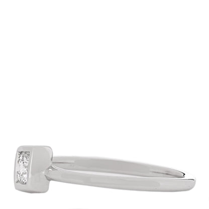 Tiffany 18K White Gold Diamond .17ct Frank Gehry Torque Ring 50 5.25 4 of 6
