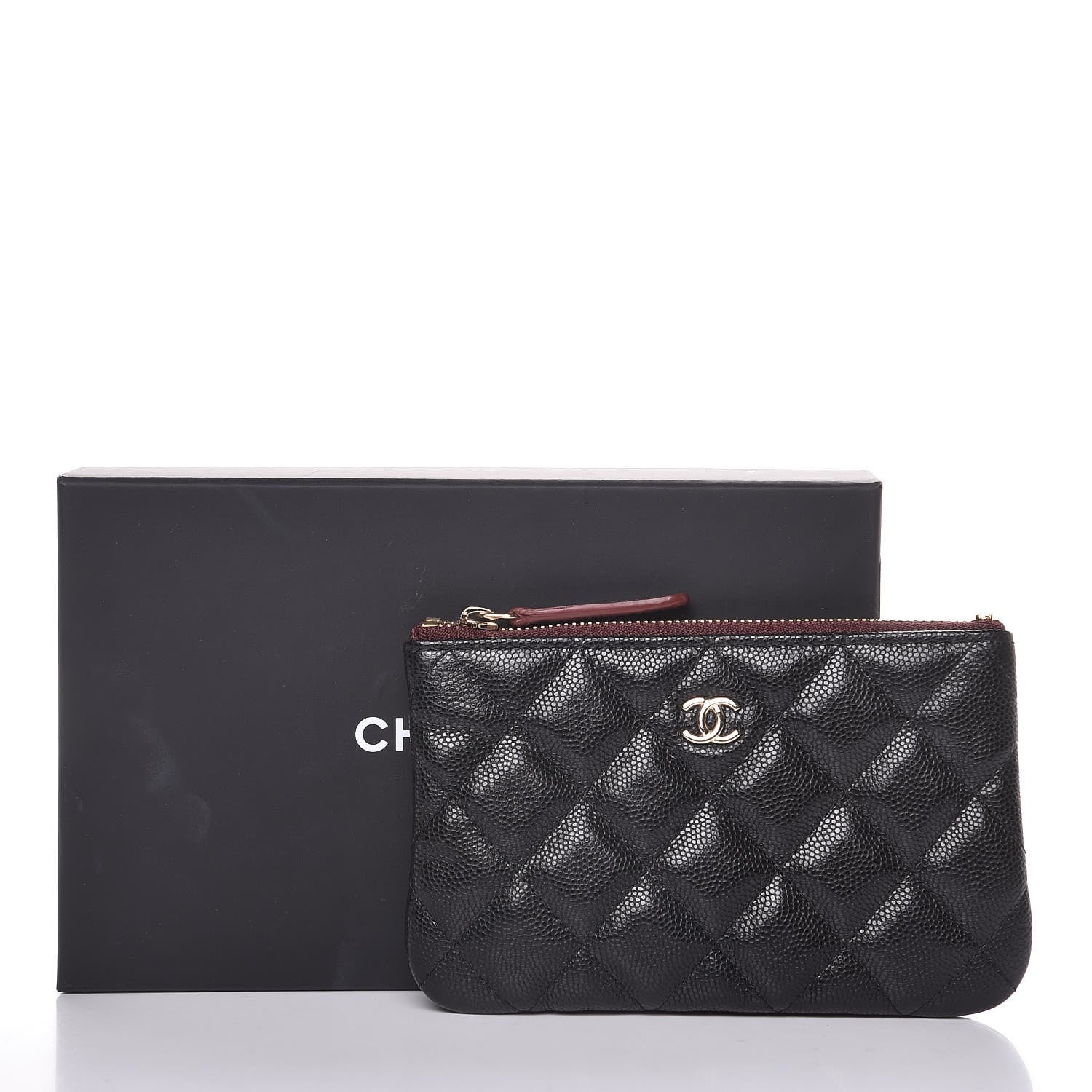Chanel Caviar Quilted Small Cosmetic Case Black 8 of 8