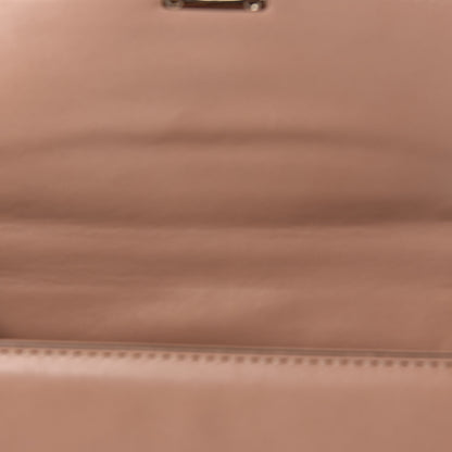 Valentino Garavani Vitello Medium Glam Lock Rockstud Flap Soft Noisette 16 of 17