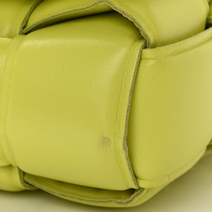 Bottega Veneta Lambskin Maxi Intreccio Padded Chain Cassette Crossbody Bag Seagrass 10 of 10