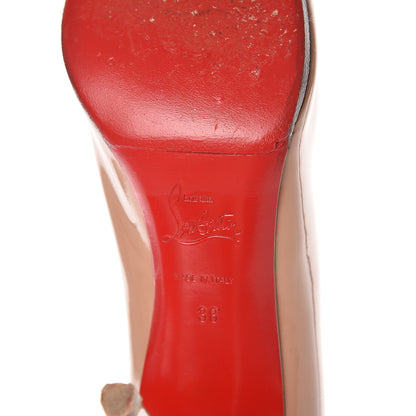 Christian Louboutin Patent Simple 100 Pumps 38 Nude 8 of 14