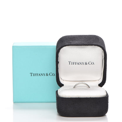 Tiffany 18K White Gold Diamond Metro Ring 48 4.5 6 of 6