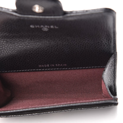 Chanel Caviar Quilted Flap Card Holder Black 5 of 9