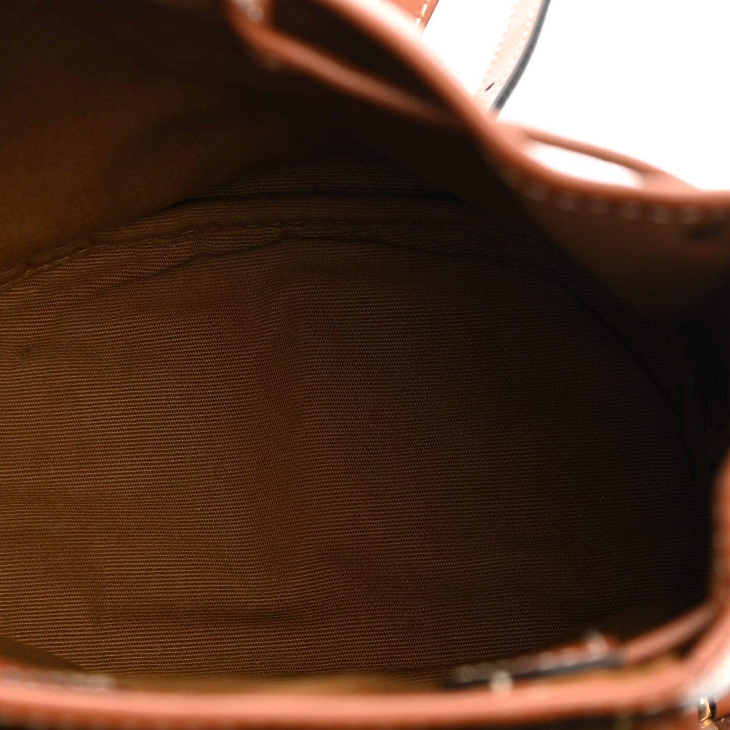 Triomphe Canvas Calfskin Mini Folco Backpack Tan