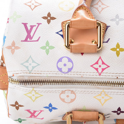 Louis Vuitton Monogram Multicolor Speedy 30 White 10 of 14