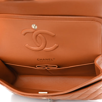 Chanel Caviar Quilted Medium Double Flap Light Brown 5 of 10