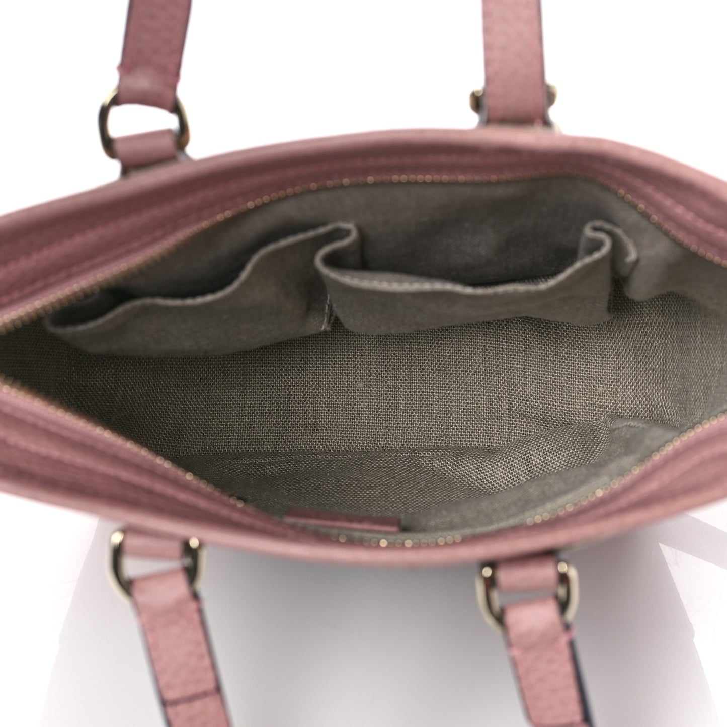 Monogram Small Bree Tote Beige Soft Pink
