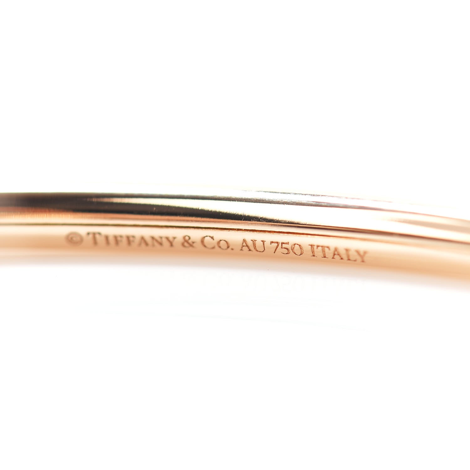Tiffany 18K Rose Gold 8mm HardWear Ball Bypass Bracelet 4 of 5