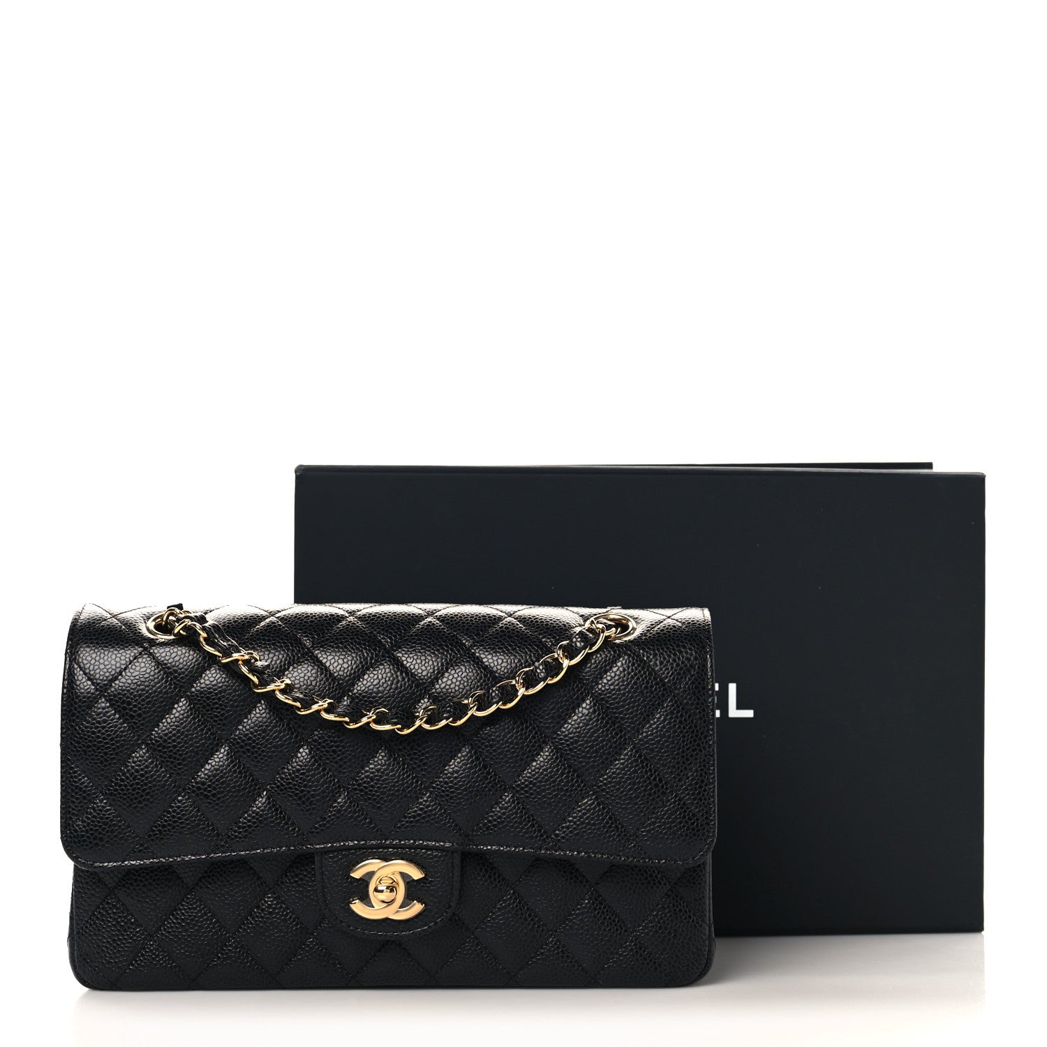 Chanel Caviar Quilted Medium Double Flap Black 11 of 11