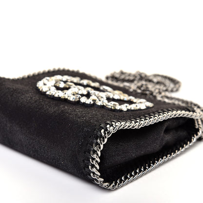 Stella McCartney Shaggy Deer Crystal Stones Peace Tiny Falabella Tote Black 7 of 10