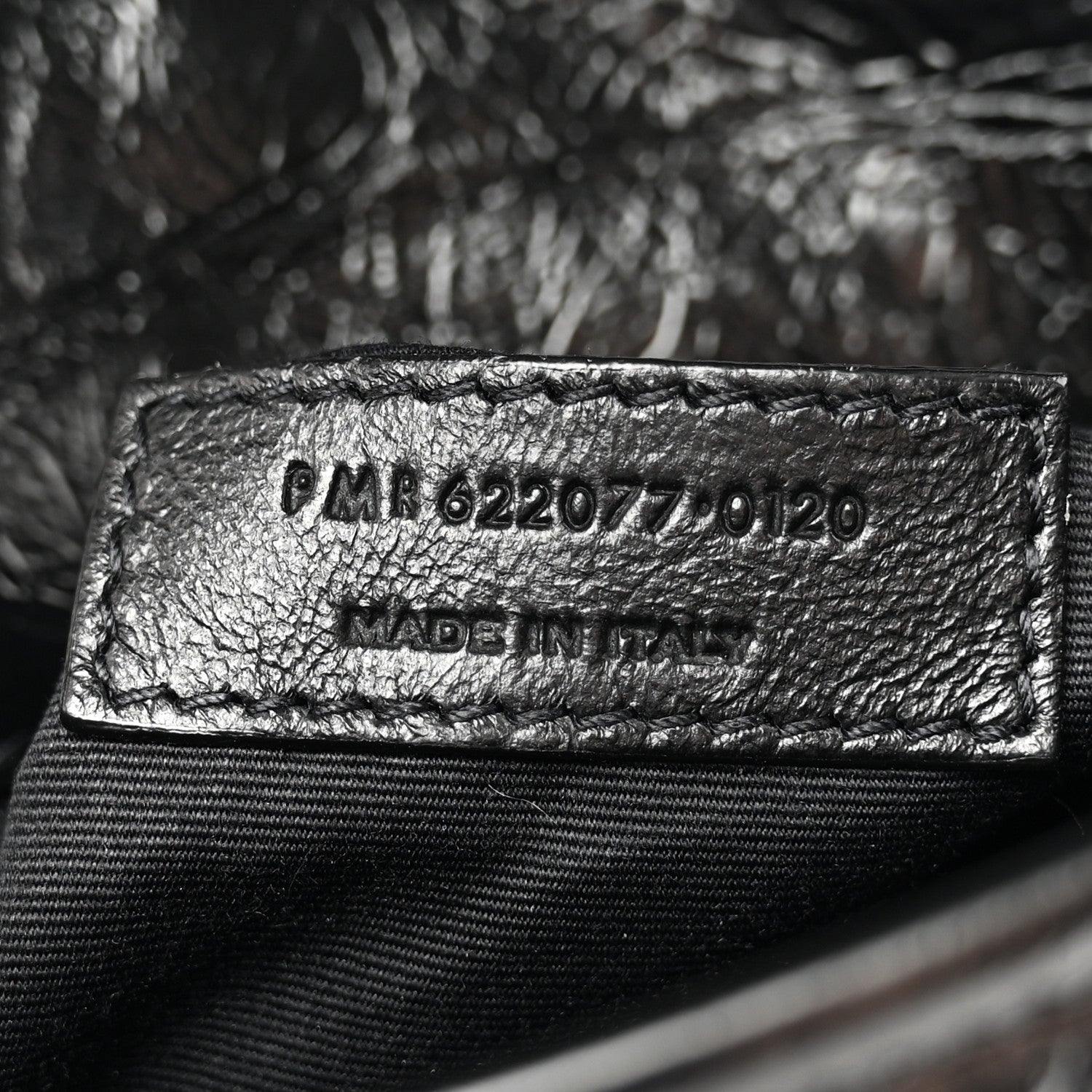 Saint Laurent SAINT LAURENT Crinkled Calfskin Matelasse Monogram Niki Chain Wallet Black 7 of 10