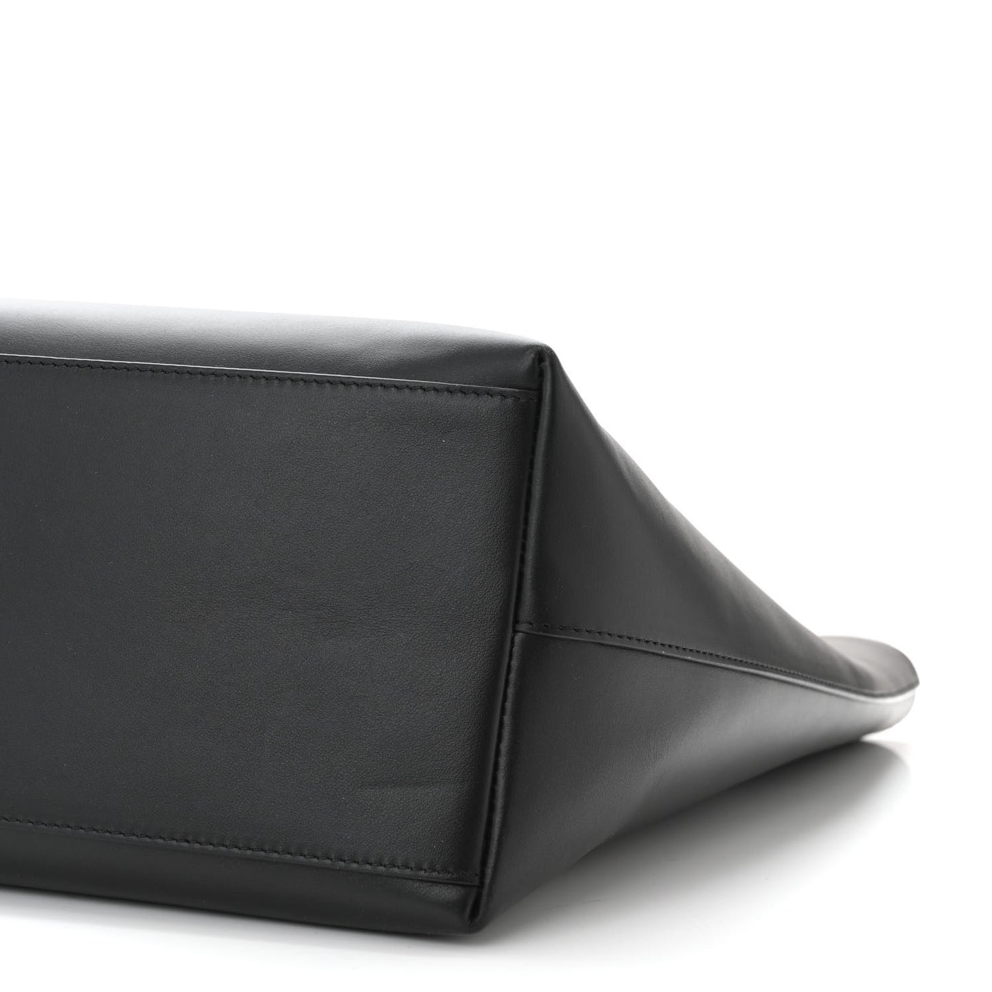 Calfskin DG Logo Shopper Tote Black