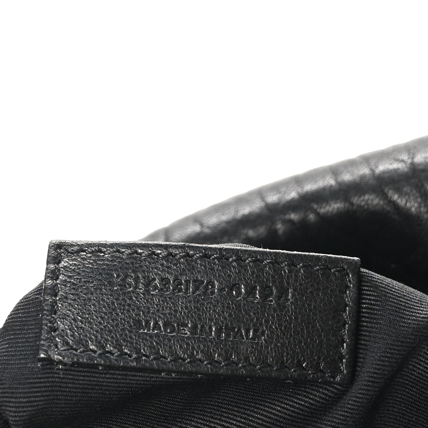 Saint Laurent Grained Lambskin Monogram Medium Niki Chain Satchel Black 7 of 10