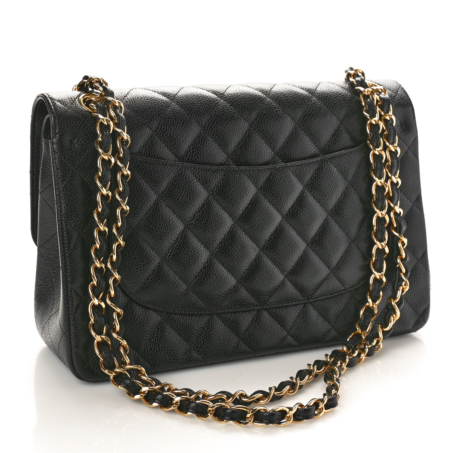Chanel Caviar Quilted Jumbo Double Flap Black 2 of 10