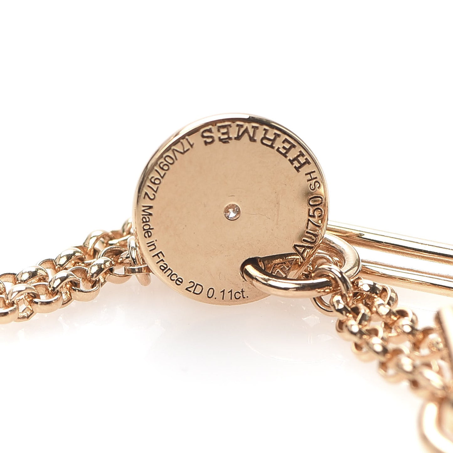 18K Rose Gold Diamond Gambade Bracelet SH