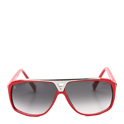 Louis Vuitton Acetate Evidence Sunglasses Z0286E Red 2 of 8