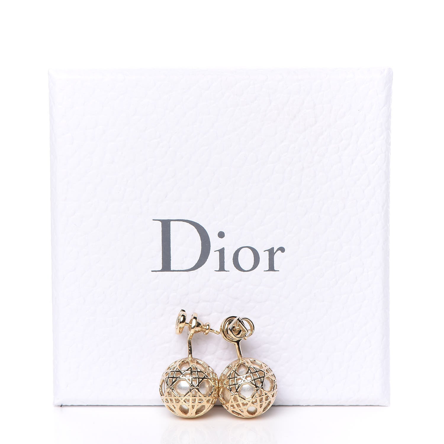 Christian Dior Pearl Secret Cannage Mise En Dior Tribales Earrings Gold 4 of 4