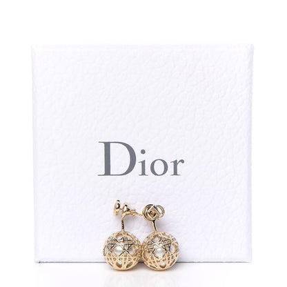 Christian Dior Pearl Secret Cannage Mise En Dior Tribales Earrings Gold 4 of 4
